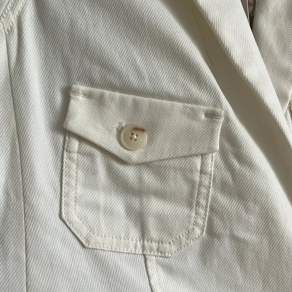 Anthropologie Jacket Fully Lined White Size 2 - Picture 4 of 16
